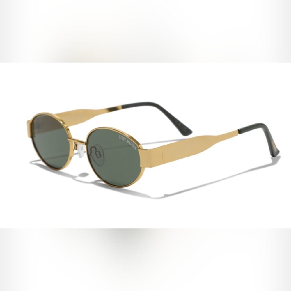 Steve Madden Gold Oval Shades